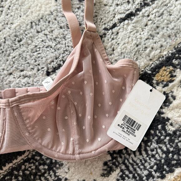 LIVELY The Dot Mesh Unlined Underwire Bra Orchid - Picture 4 of 4